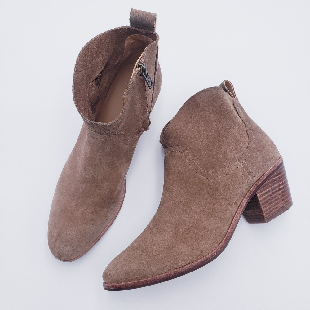UGG Kingsburg Suede Ankle Boots Women's Size 9.5‎ Tan Waterproof